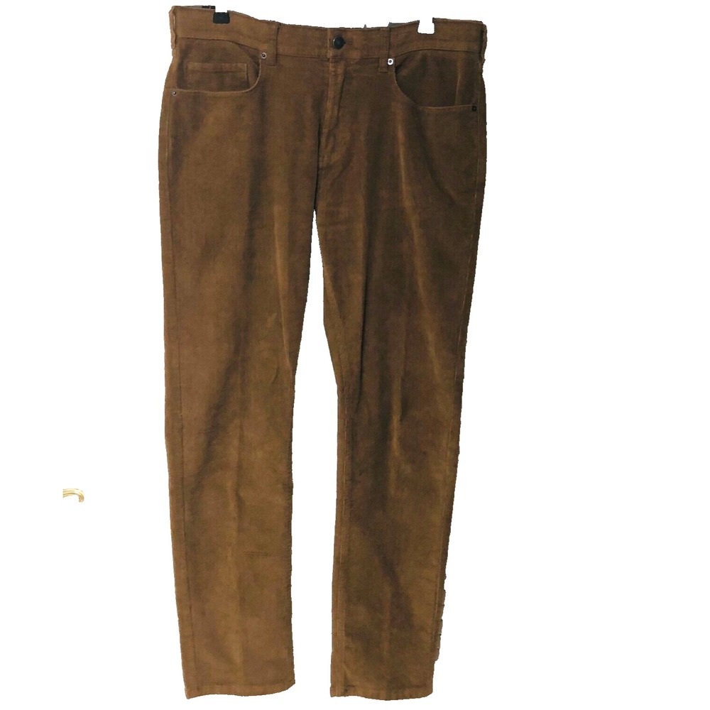 Denali Brown Stretch Corduroy Jeans Pants‎ Cords Mens 34x32 FITS 35x31 Casual